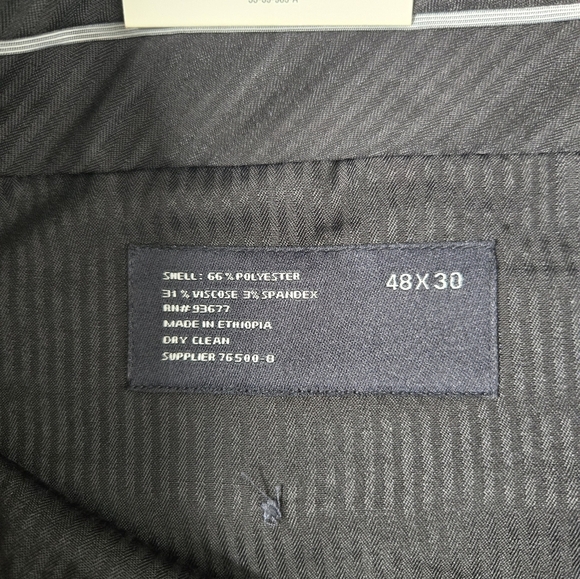 JF J. Ferrar Blue Dress Pants with Tailored Fit Big And Tall 48x30 - Picture 8 of 9